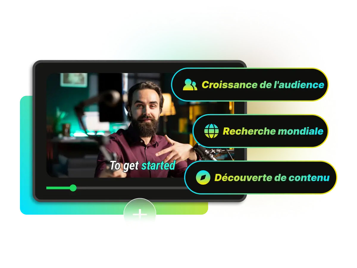 Écran d ordinateur affichant un cours en ligne avec des sous-titres générés automatiquement.